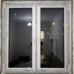 Окно c 2мя поворотно-откидными створками, в панельном доме, без подоконника и отделки в Бобруйске